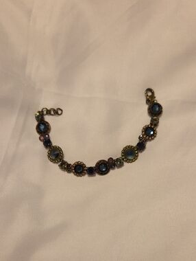 Sorrelli Blue Crystal and Gold-Tone Multi-Stone Bracelet